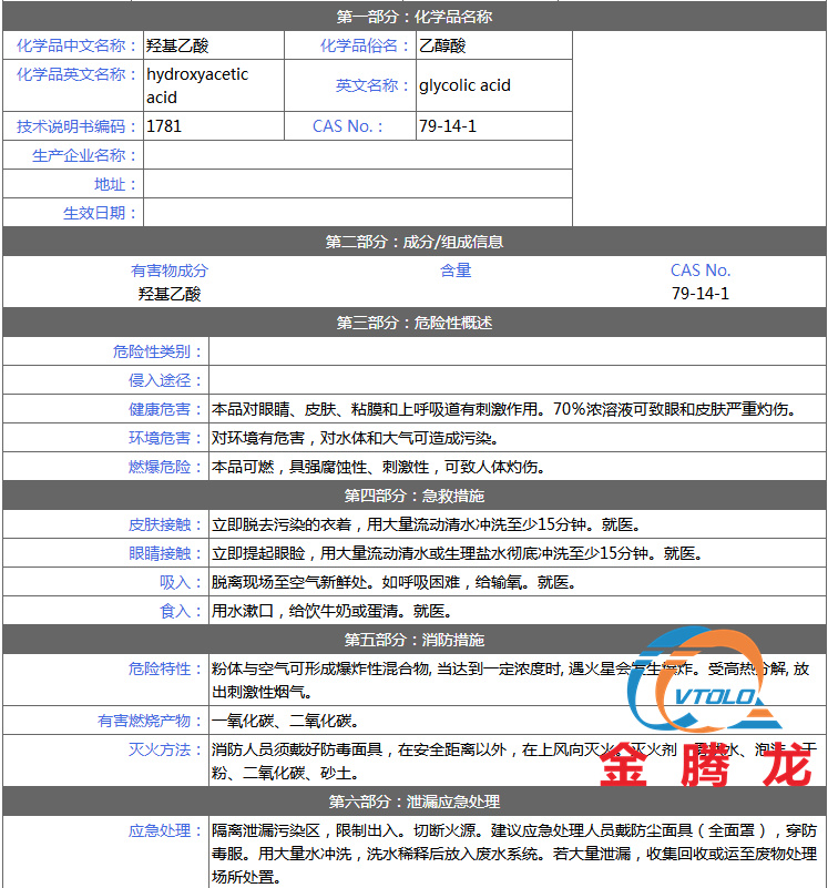 乙醇酸安全技術(shù)說(shuō)明書(shū)(圖1)